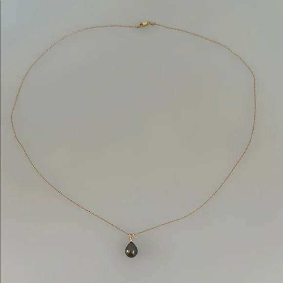 Mikimoto 14k real solid Gold Pearl Diamond Necklace - Picture 7 of 12
